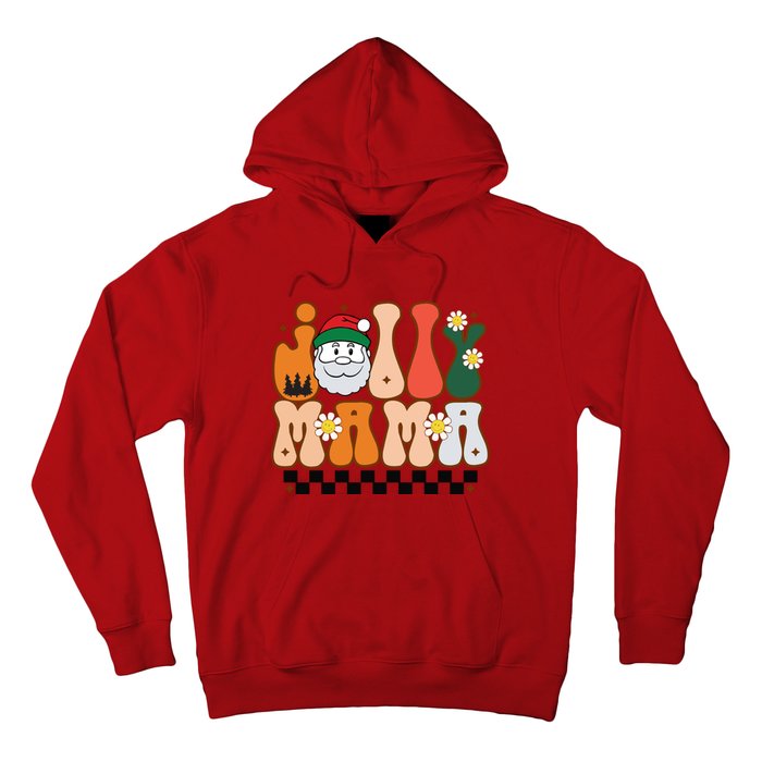 Retro Jolly Mama Christmas Hoodie