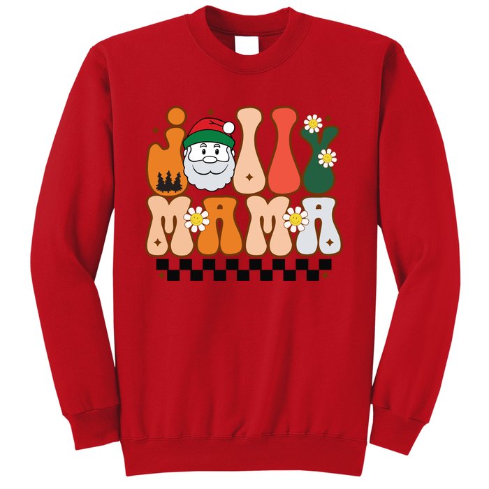 Retro Jolly Mama Christmas Sweatshirt