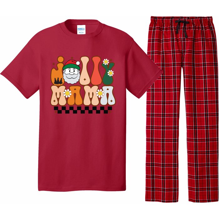 Retro Jolly Mama Christmas Pajama Set