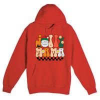 Retro Jolly Mama Christmas Premium Pullover Hoodie