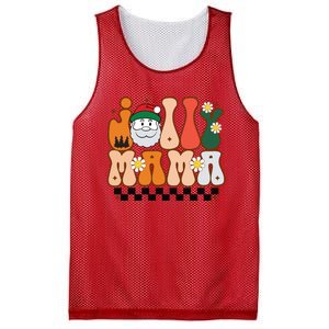 Retro Jolly Mama Christmas Mesh Reversible Basketball Jersey Tank