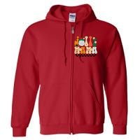 Retro Jolly Mama Christmas Full Zip Hoodie