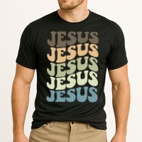 Retro Jesus Name Christian Faith Performance Shirt