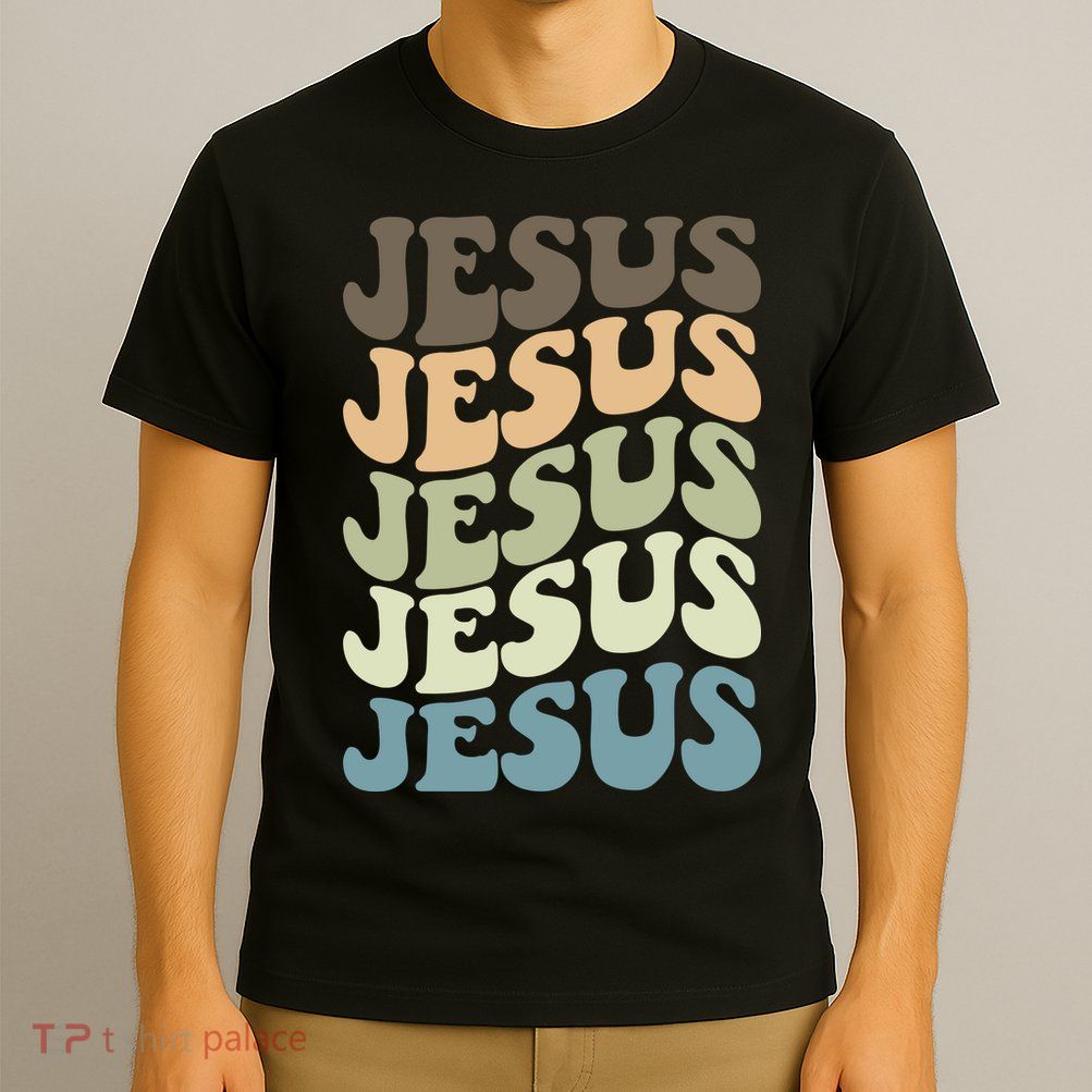 Retro Jesus Name Christian Faith T-Shirt