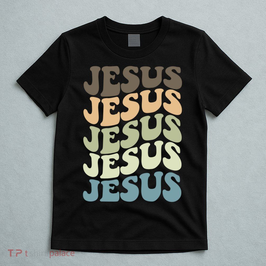Retro Jesus Name Christian Faith T-Shirt