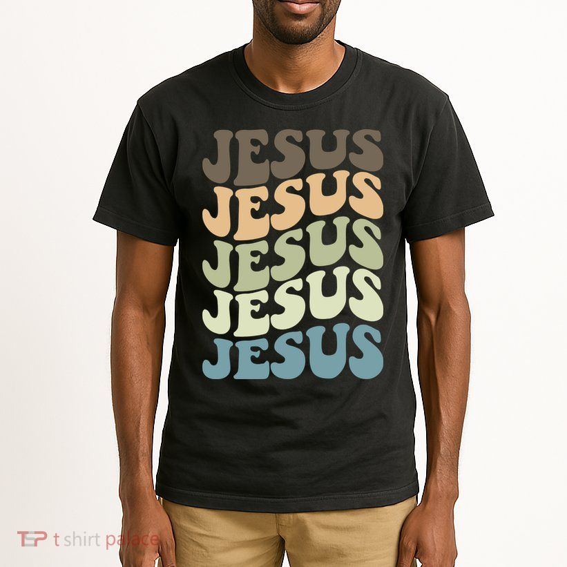 Retro Jesus Name Christian Faith Tall T-Shirt