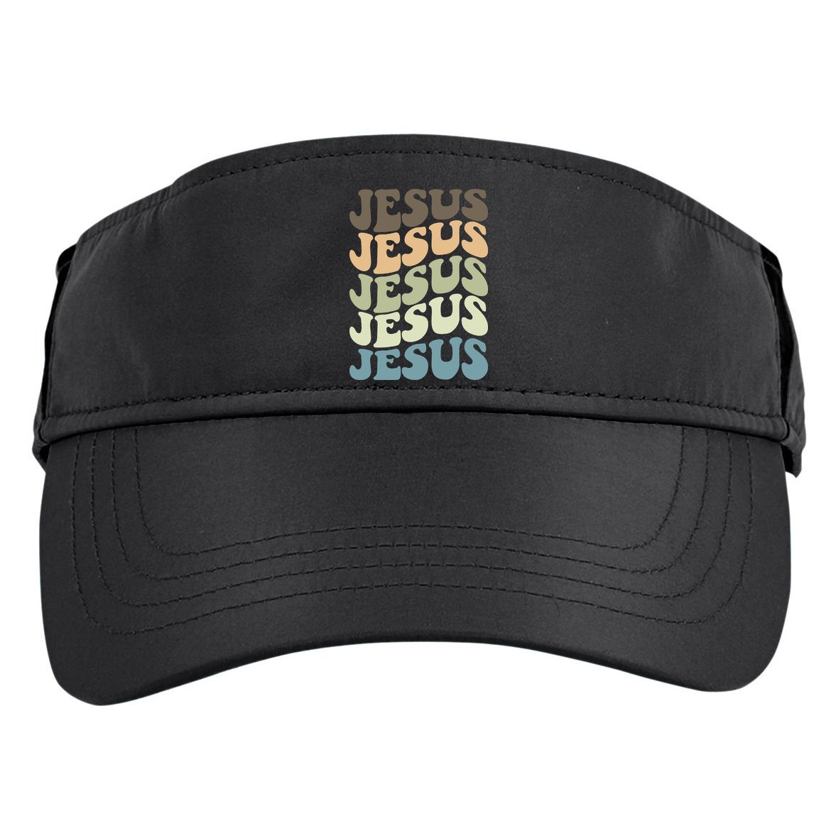 Retro Jesus Name Christian Faith Adult Drive Performance Visor