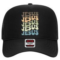 Retro Jesus Name Christian Faith Trucker Hat