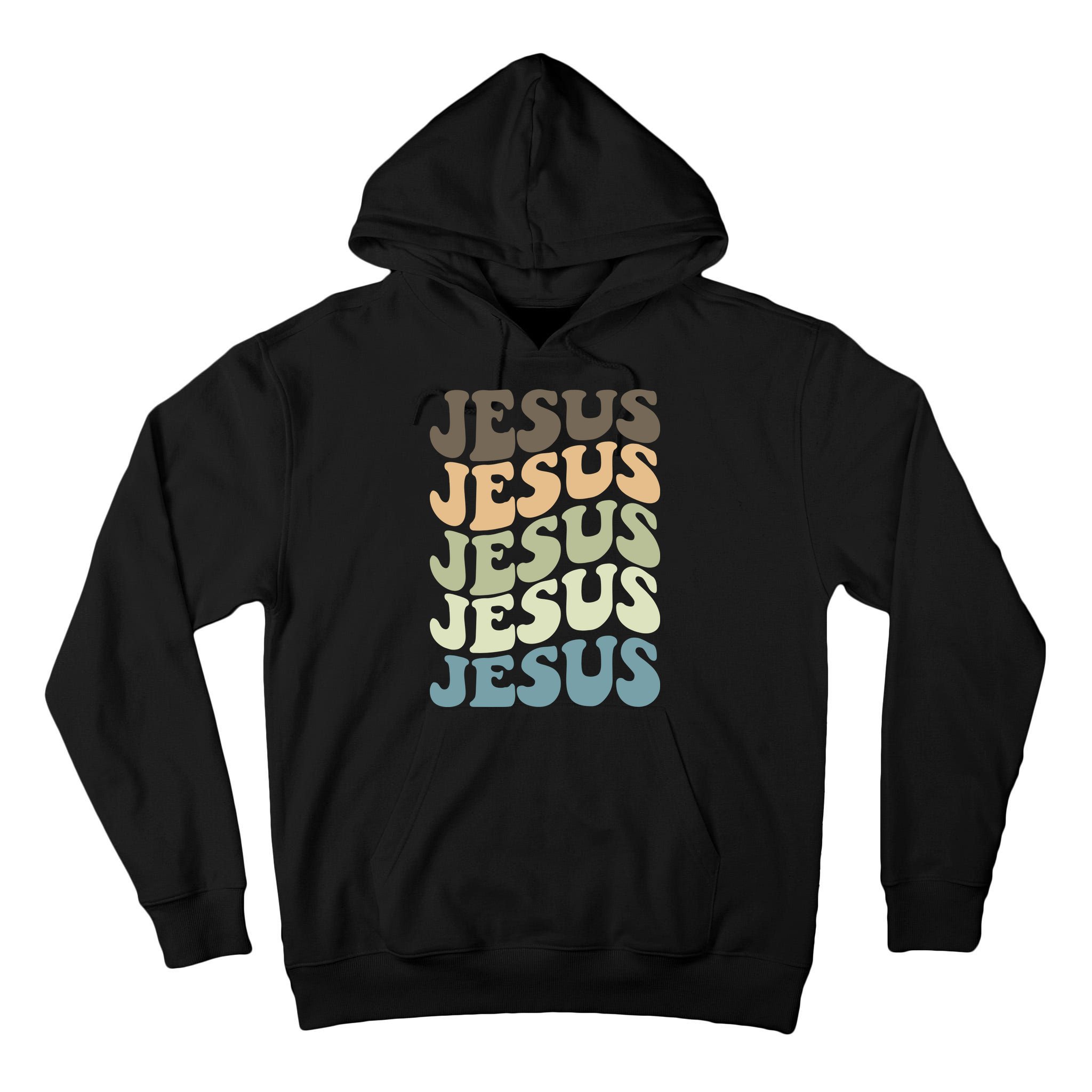 Retro Jesus Name Christian Faith Tall Hoodie