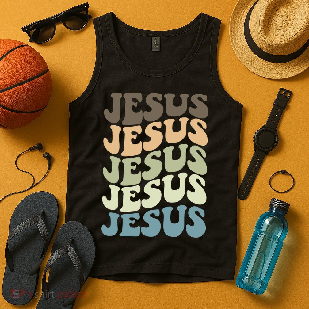 Retro Jesus Name Christian Faith Tank Top