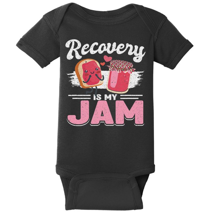 Recovery Jam Narcotics Anonymous Na Aa Sober Sobriety Baby Bodysuit