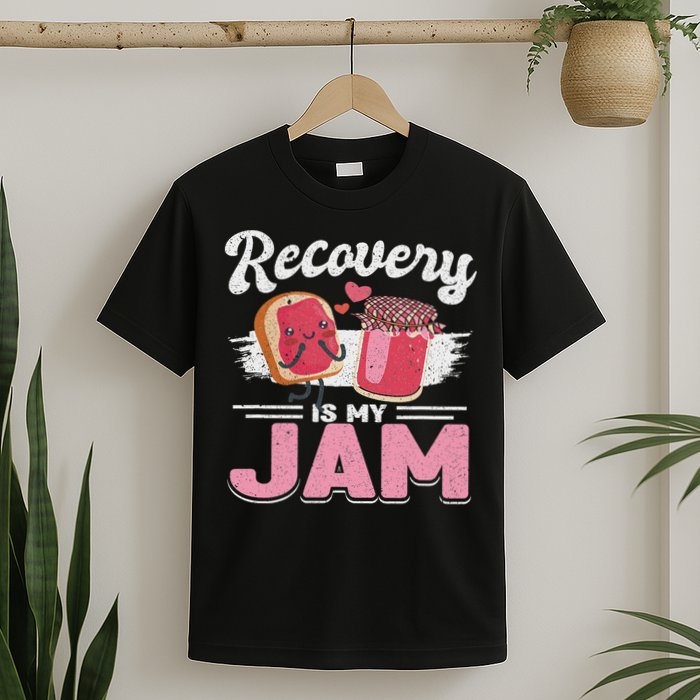 Recovery Jam Narcotics Anonymous Na Aa Sober Sobriety T-Shirt