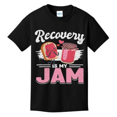 Recovery Jam Narcotics Anonymous Na Aa Sober Sobriety Kids T-Shirt