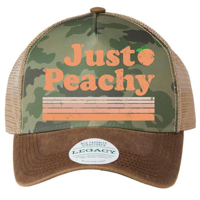 Retro Just Peachy Summer Fun Beach Life Legacy Tie Dye Trucker Hat