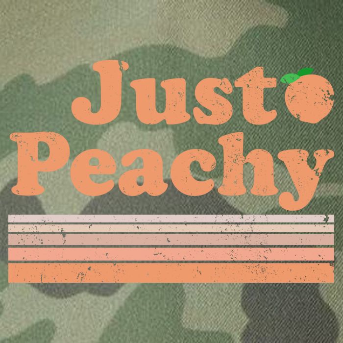 Retro Just Peachy Summer Fun Beach Life Legacy Tie Dye Trucker Hat