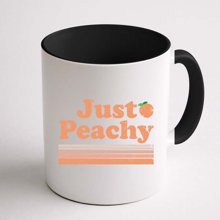Retro Just Peachy Summer Fun Beach Life Mug