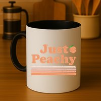 Retro Just Peachy Summer Fun Beach Life Mug