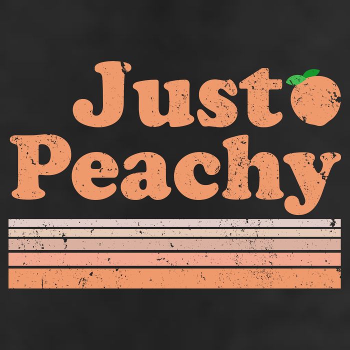 Retro Just Peachy Summer Fun Beach Life 12oz Stainless Steel Coffee Mug
