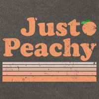 Retro Just Peachy Summer Fun Beach Life Cotton Canvas Backpack