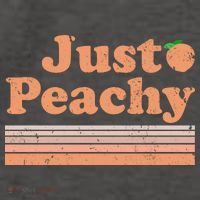 Retro Just Peachy Summer Fun Beach Life Vector Backpack