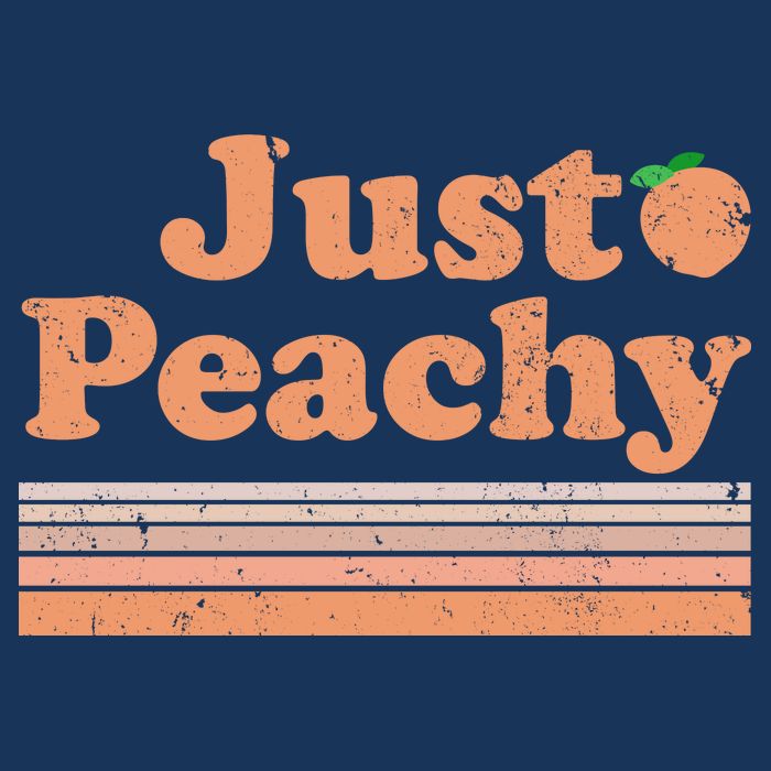 Retro Just Peachy Summer Fun Beach Life Cool Comfort Performance Bucket Hat