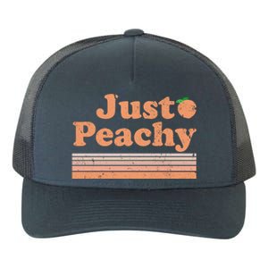 Retro Just Peachy Summer Fun Beach Life Yupoong Adult 5-Panel Trucker Hat