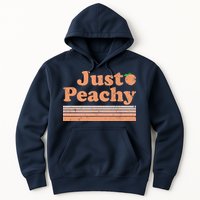 Retro Just Peachy Summer Fun Beach Life Hoodie