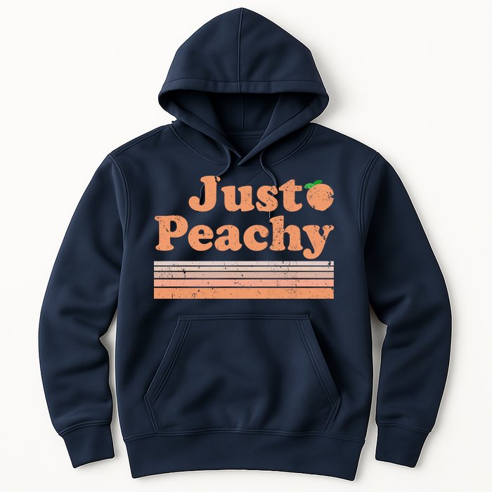 Retro Just Peachy Summer Fun Beach Life Hoodie