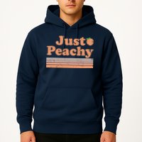 Retro Just Peachy Summer Fun Beach Life Hoodie