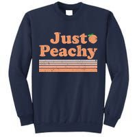 Retro Just Peachy Summer Fun Beach Life Sweatshirt