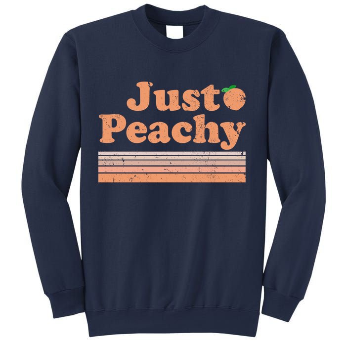 Retro Just Peachy Summer Fun Beach Life Sweatshirt