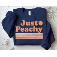Retro Just Peachy Summer Fun Beach Life Sweatshirt