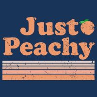 Retro Just Peachy Summer Fun Beach Life 7-Panel Snapback Hat