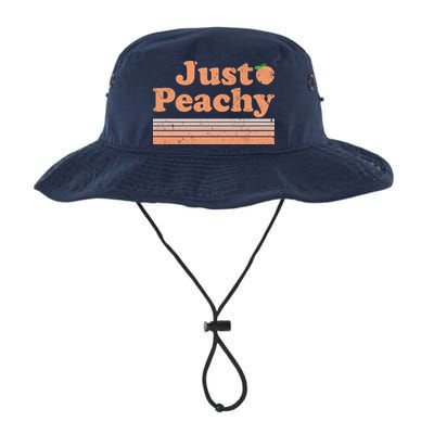 Retro Just Peachy Summer Fun Beach Life Bucket Hat