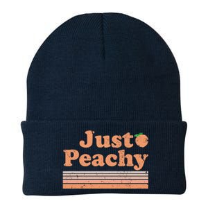 Retro Just Peachy Summer Fun Beach Life Knit Cap Winter Beanie