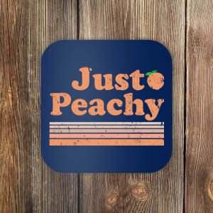 Retro Just Peachy Summer Fun Beach Life Coaster