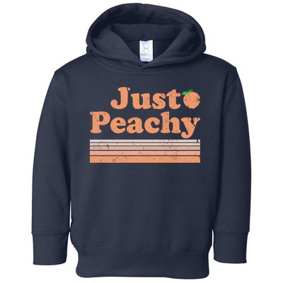 Retro Just Peachy Summer Fun Beach Life Toddler Hoodie