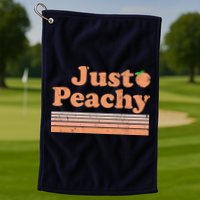 Retro Just Peachy Summer Fun Beach Life Golf Towel