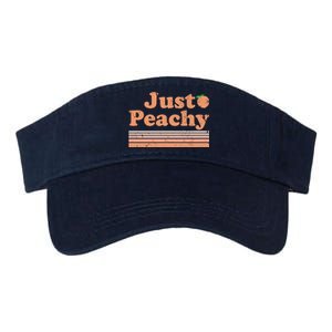 Retro Just Peachy Summer Fun Beach Life Valucap Bio-Washed Visor