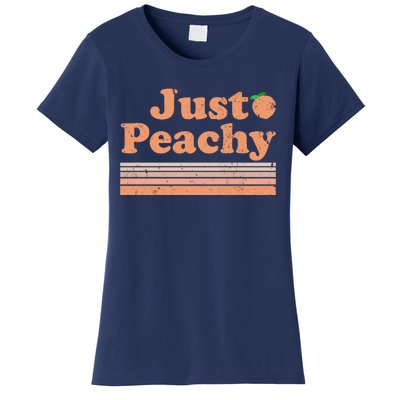 Retro Just Peachy Summer Fun Beach Life Women's T-Shirt