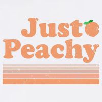 Retro Just Peachy Summer Fun Beach Life Garment-Dyed Sweatshirt