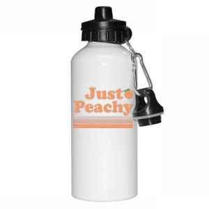 Retro Just Peachy Summer Fun Beach Life Aluminum Water Bottle