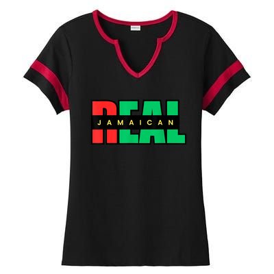 Real Jamaican Ladies Halftime Notch Neck Tee