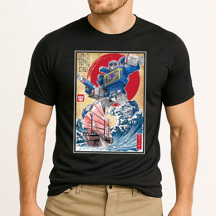 Retro Japanese Robot Soundwave Art Performance Shirt