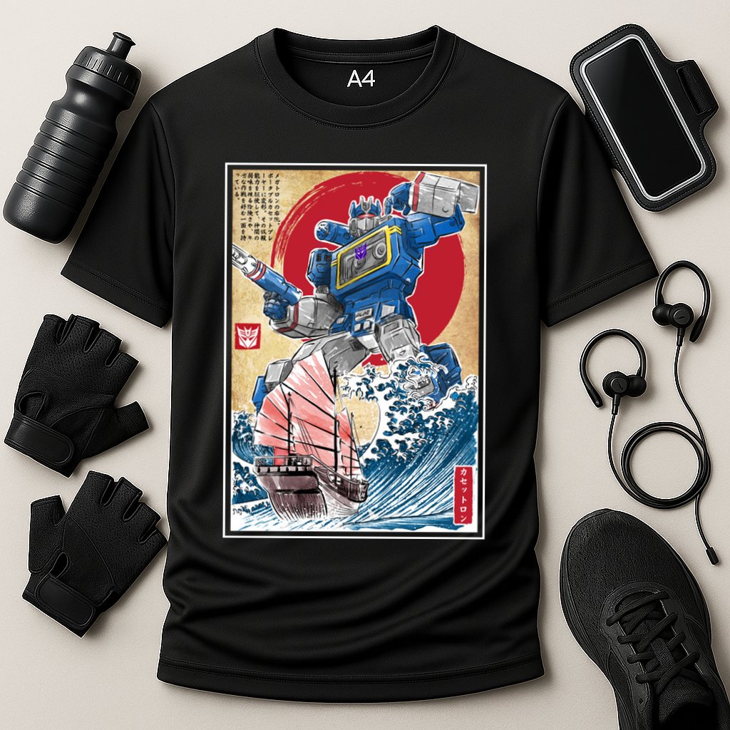 Retro Japanese Robot Soundwave Art Performance Shirt