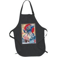 Retro Japanese Robot Soundwave Art Full-Length Apron With Pockets