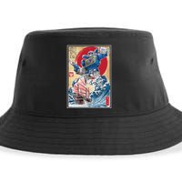 Retro Japanese Robot Soundwave Art Sustainable Bucket Hat