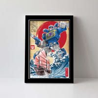 Retro Japanese Robot Soundwave Art Canvas