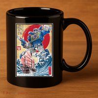 Retro Japanese Robot Soundwave Art 11oz C Handle Ceramic Mug
