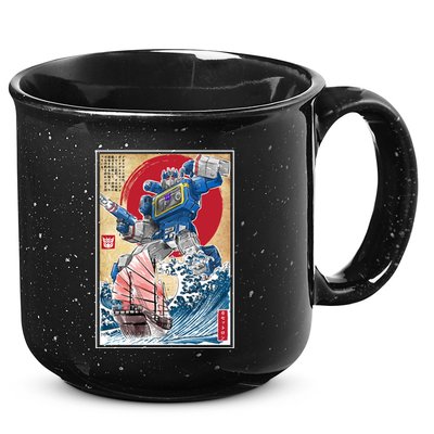 Retro Japanese Robot Soundwave Art 15oz Campfire Ceramic Mug